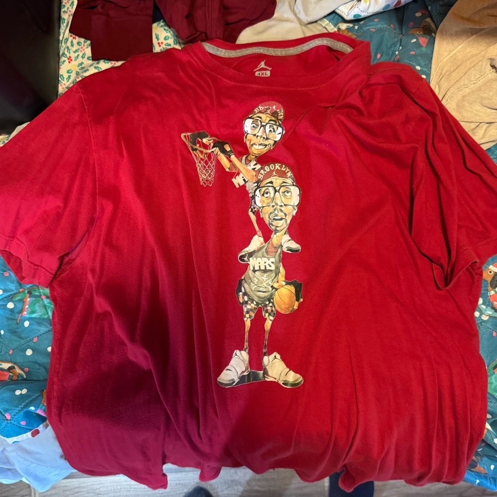 Jordan Red Graphic Short Sleeve Tee